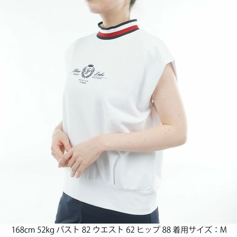 トミー ヒルフィガー ゴルフ TOMMY HILFIGER GOLF レディース フレンチコクーン モックネックシャツ THLA621 ホワイト