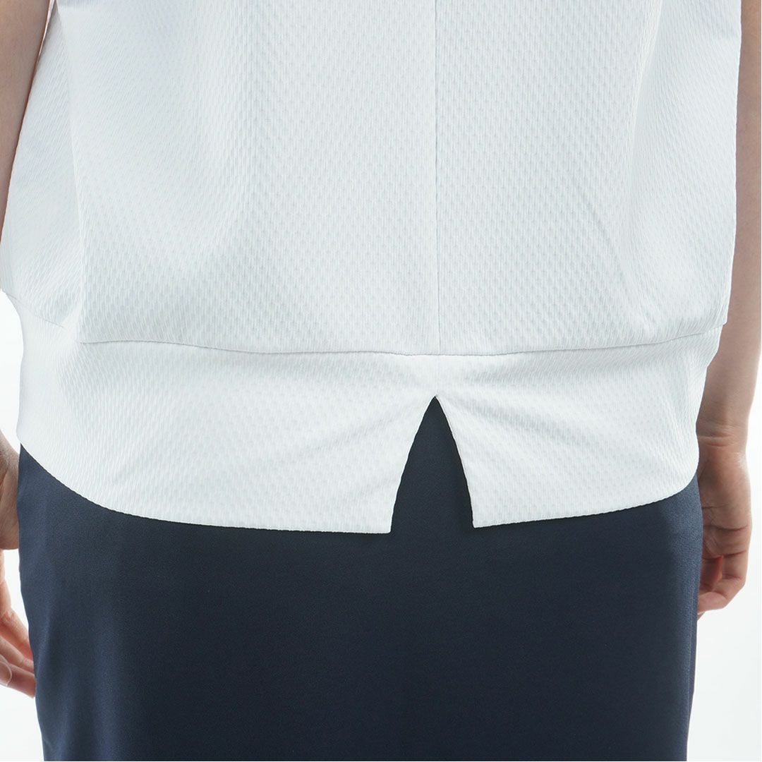 トミー ヒルフィガー ゴルフ TOMMY HILFIGER GOLF レディース フレンチコクーン モックネックシャツ THLA621 ホワイト