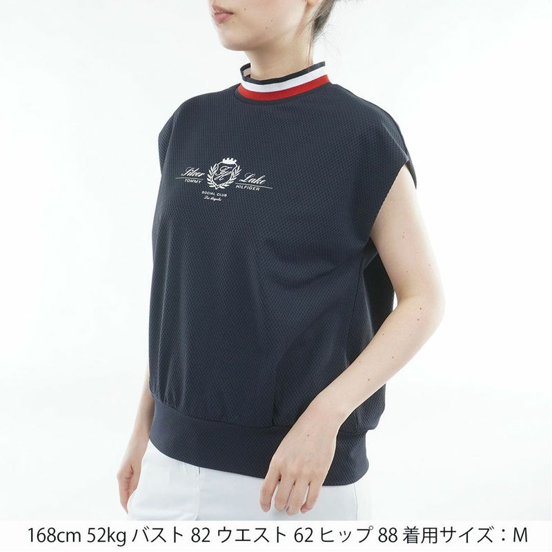 トミー ヒルフィガー ゴルフ TOMMY HILFIGER GOLF レディース フレンチコクーン モックネックシャツ THLA621 ネイビー
