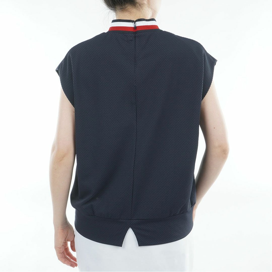 トミー ヒルフィガー ゴルフ TOMMY HILFIGER GOLF レディース フレンチコクーン モックネックシャツ THLA621 ネイビー