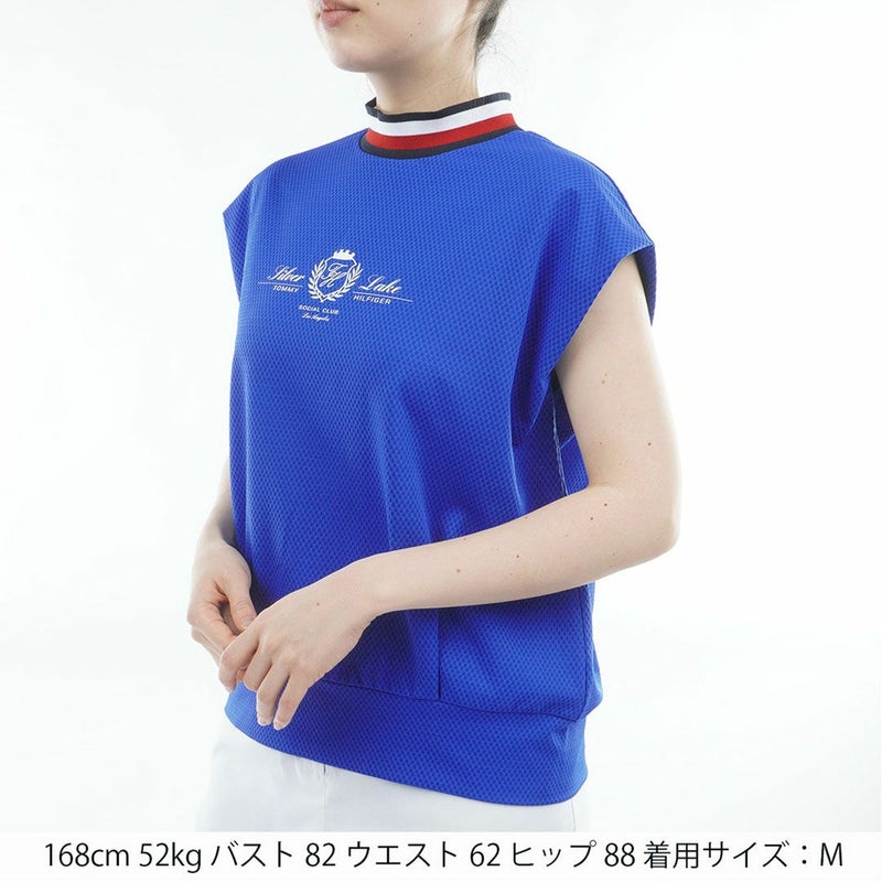 トミー ヒルフィガー ゴルフ TOMMY HILFIGER GOLF レディース フレンチコクーン モックネックシャツ THLA621 ブルー