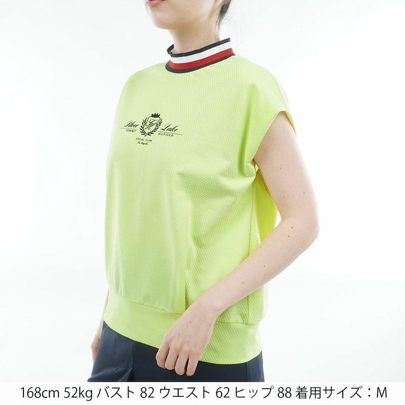 トミー ヒルフィガー ゴルフ TOMMY HILFIGER GOLF レディース フレンチコクーン モックネックシャツ THLA621 ライムグリーン