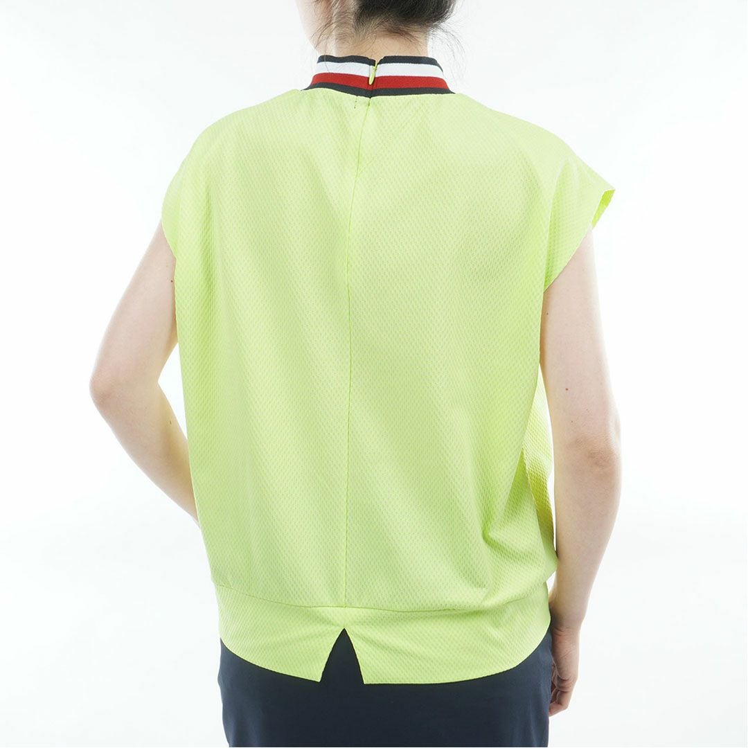 トミー ヒルフィガー ゴルフ TOMMY HILFIGER GOLF レディース フレンチコクーン モックネックシャツ THLA621 ライムグリーン