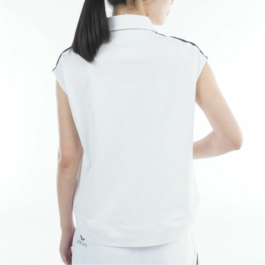 トミー ヒルフィガー ゴルフ TOMMY HILFIGER GOLF レディース ラウンドヘム フレンチポロシャツ THLA622 ホワイト