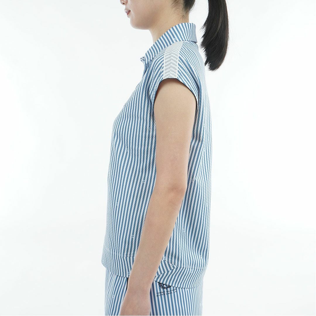 トミー ヒルフィガー ゴルフ TOMMY HILFIGER GOLF レディース ラウンドヘム フレンチポロシャツ THLA622 ブルー