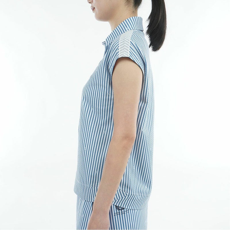 トミー ヒルフィガー ゴルフ TOMMY HILFIGER GOLF レディース ラウンドヘム フレンチポロシャツ THLA622 ブルー