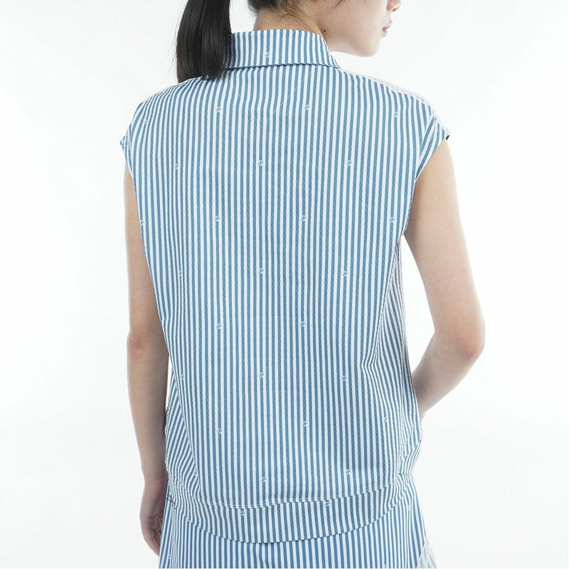 トミー ヒルフィガー ゴルフ TOMMY HILFIGER GOLF レディース ラウンドヘム フレンチポロシャツ THLA622 ブルー