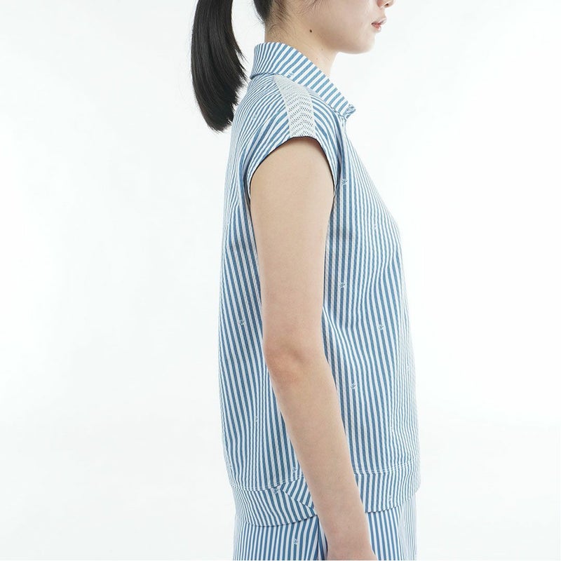 トミー ヒルフィガー ゴルフ TOMMY HILFIGER GOLF レディース ラウンドヘム フレンチポロシャツ THLA622 ブルー