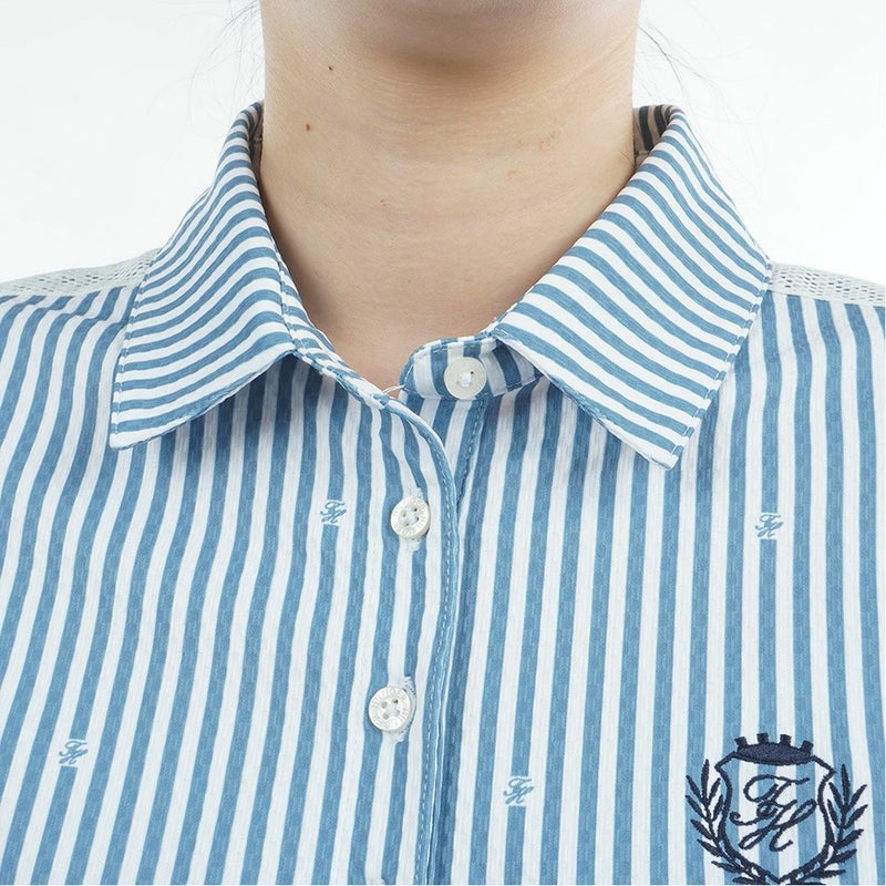 トミー ヒルフィガー ゴルフ TOMMY HILFIGER GOLF レディース ラウンドヘム フレンチポロシャツ THLA622 ブルー