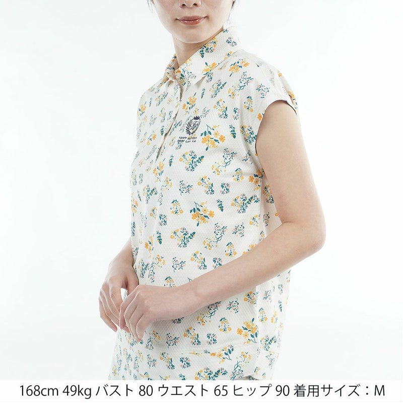 トミー ヒルフィガー ゴルフ TOMMY HILFIGER GOLF レディース ラウンドヘム フレンチポロシャツ THLA622 イエロー