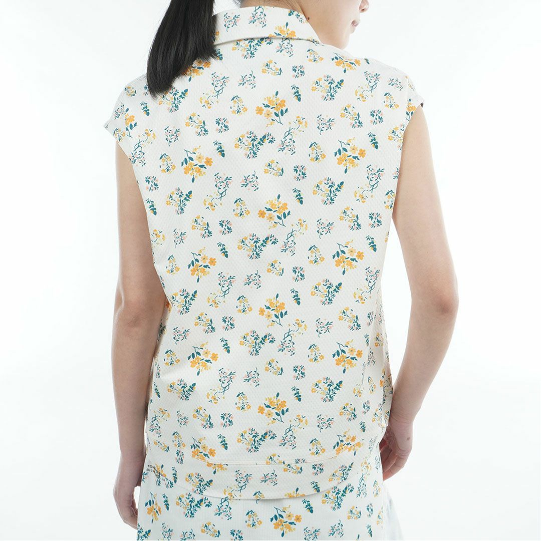 トミー ヒルフィガー ゴルフ TOMMY HILFIGER GOLF レディース ラウンドヘム フレンチポロシャツ THLA622 イエロー