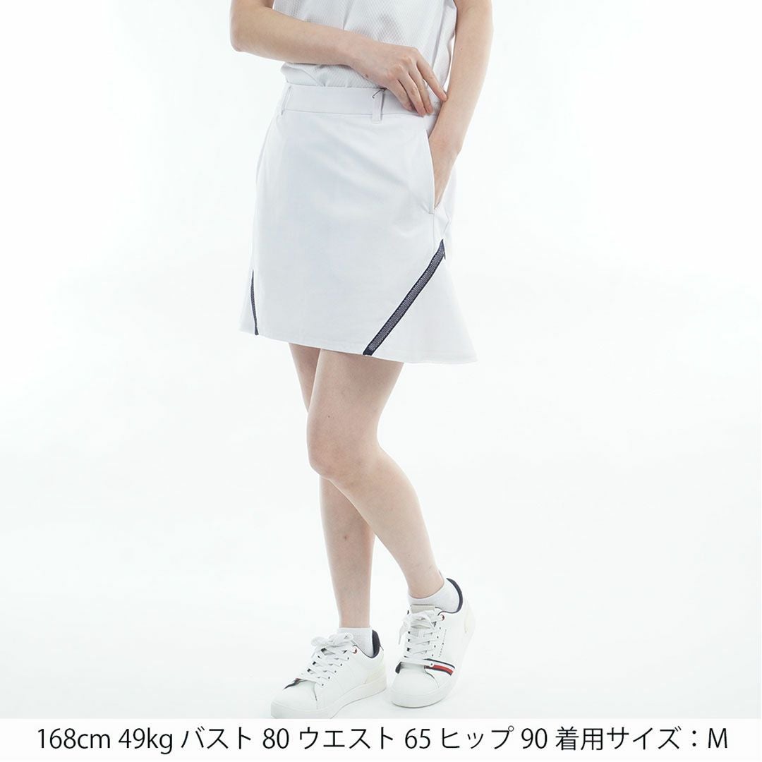 新品　TFW49 ホワイトスカート レディース ゴルフM 吉田優利プロ着用】[トミー ヒルフィガー ゴルフ]レディース サイド