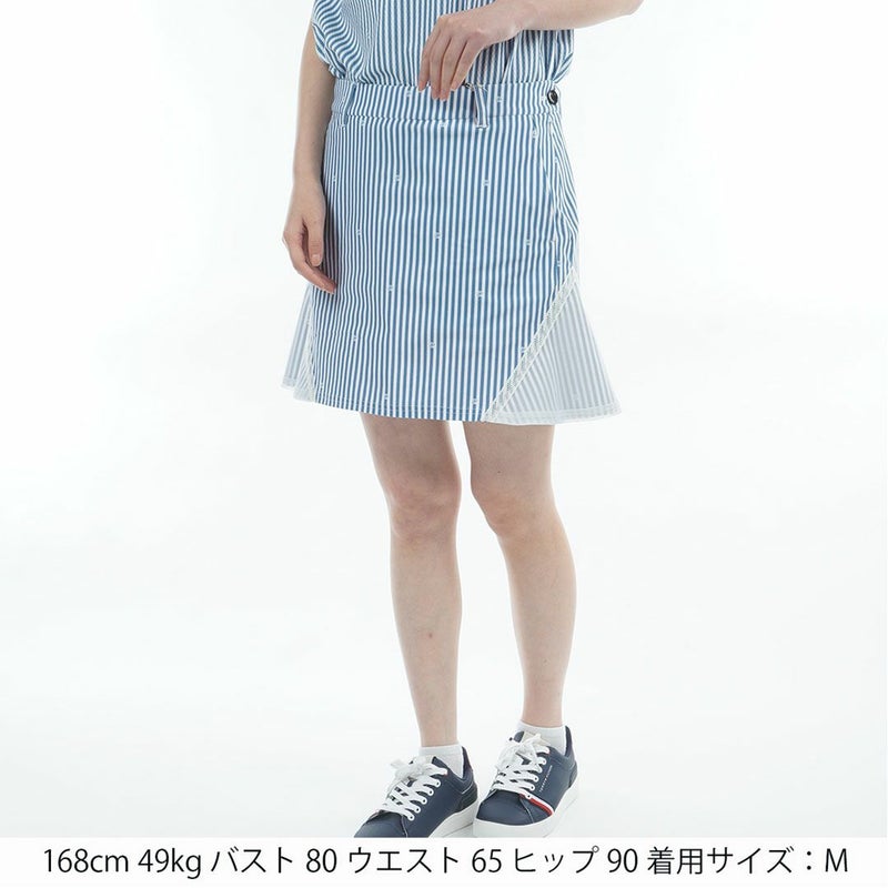 TommyHilfigerGolf トミーヒルフィガーゴルフ レディース スカート ブルー ストライプ 詳細2