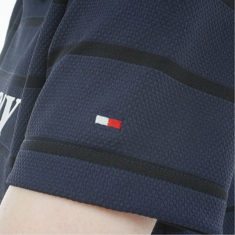 トミー ヒルフィガー ゴルフ TOMMY HILFIGER GOLF レディース ボーダースリット モックネックシャツ THLA624 ネイビー