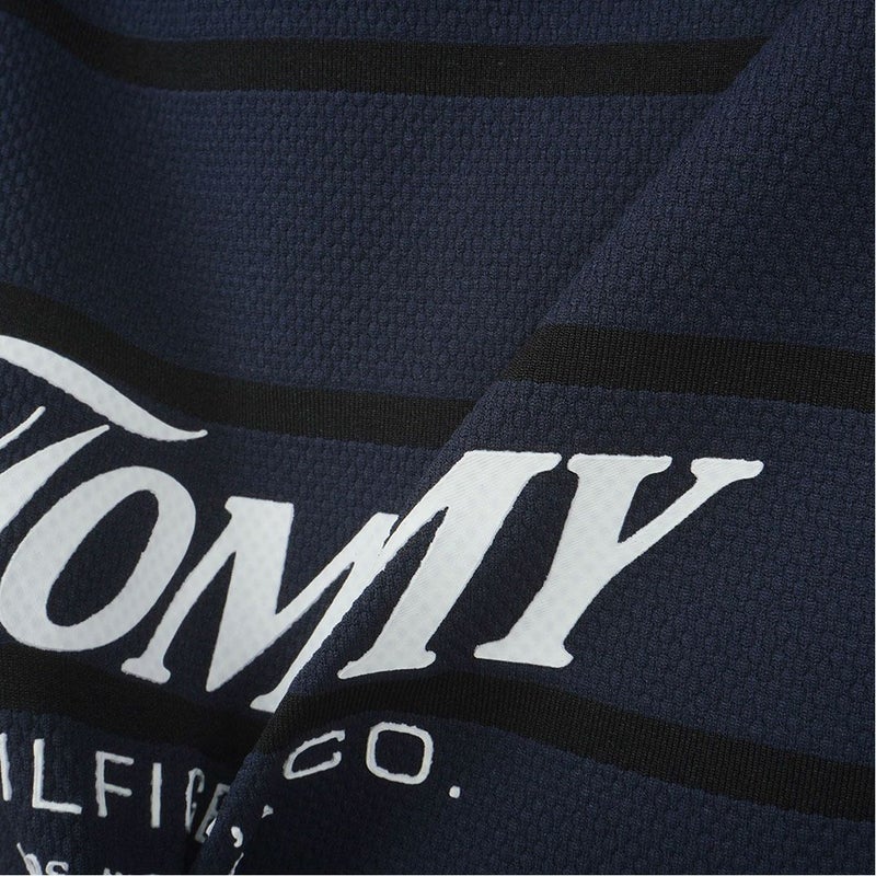 トミー ヒルフィガー ゴルフ TOMMY HILFIGER GOLF レディース ボーダースリット モックネックシャツ THLA624 ネイビー