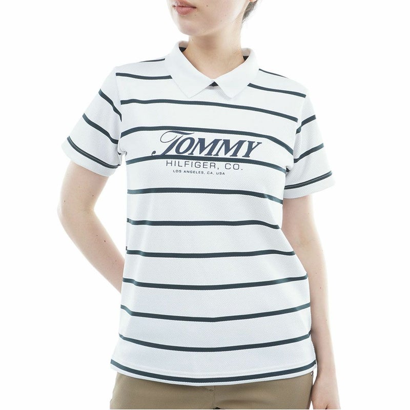 トミー ヒルフィガー ゴルフ TOMMY HILFIGER GOLF レディース ボーダースリット モックネックシャツ THLA624 マルチ
