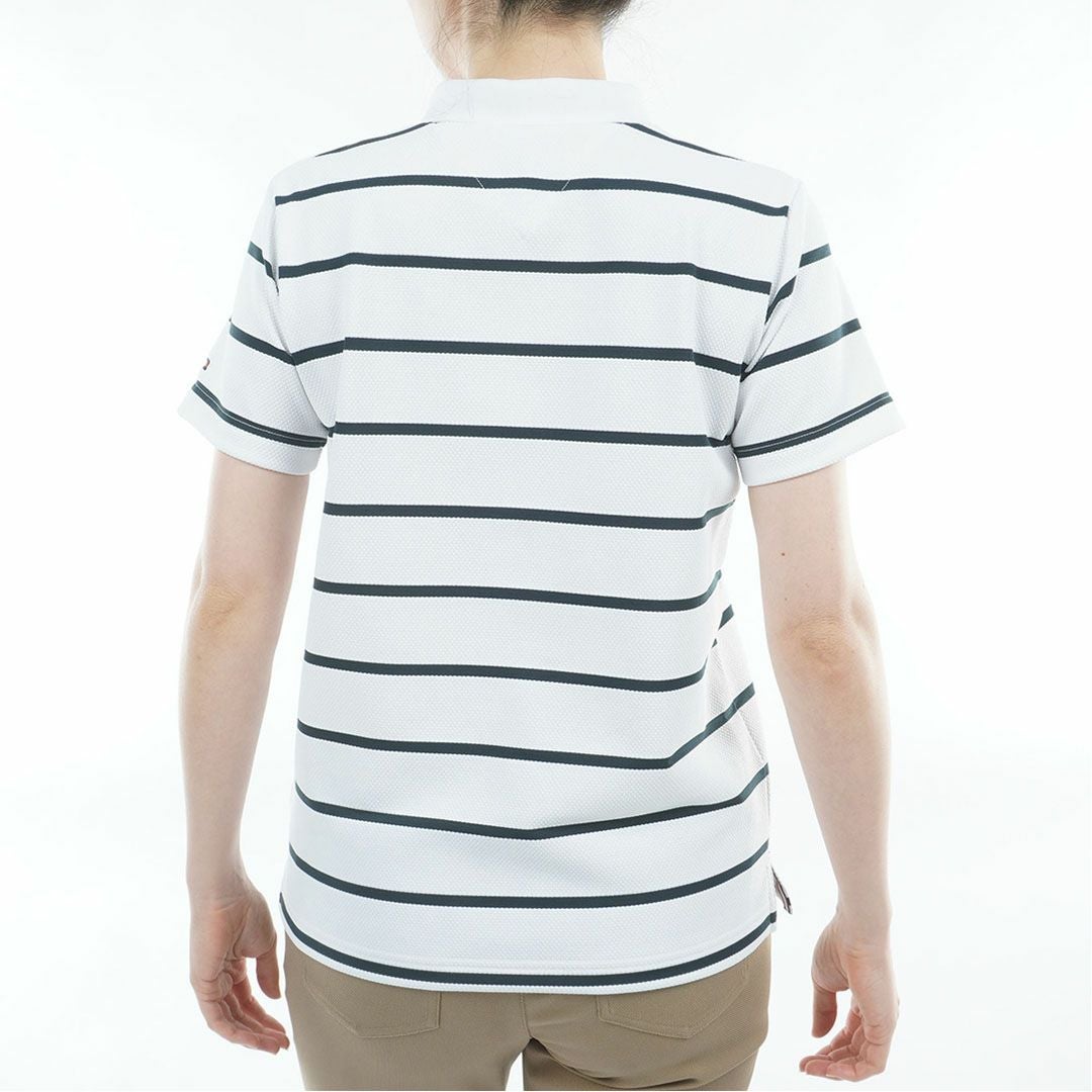 トミー ヒルフィガー ゴルフ TOMMY HILFIGER GOLF レディース ボーダースリット モックネックシャツ THLA624 マルチ