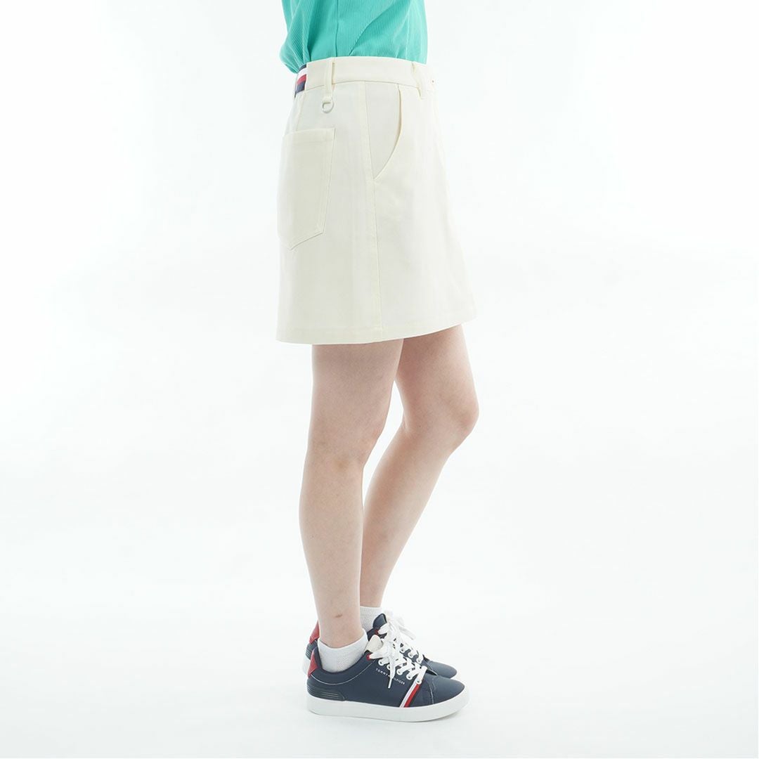 トミー ヒルフィガー ゴルフ TOMMY HILFIGER GOLF レディース パナマメッシュ スカート THLA625 オフホワイト