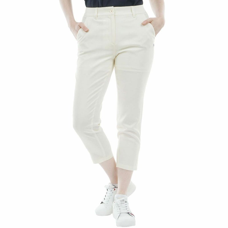 トミー ヒルフィガー ゴルフ TOMMY HILFIGER GOLF レディース パナマメッシュ 七分丈パンツ THLA626 オフホワイト
