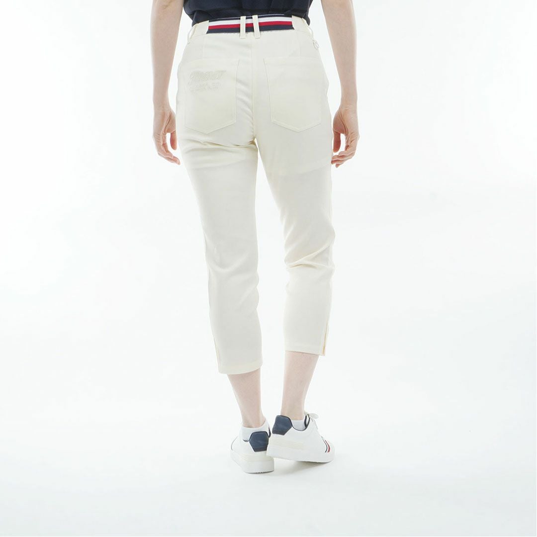 トミー ヒルフィガー ゴルフ TOMMY HILFIGER GOLF レディース パナマメッシュ 七分丈パンツ THLA626 オフホワイト