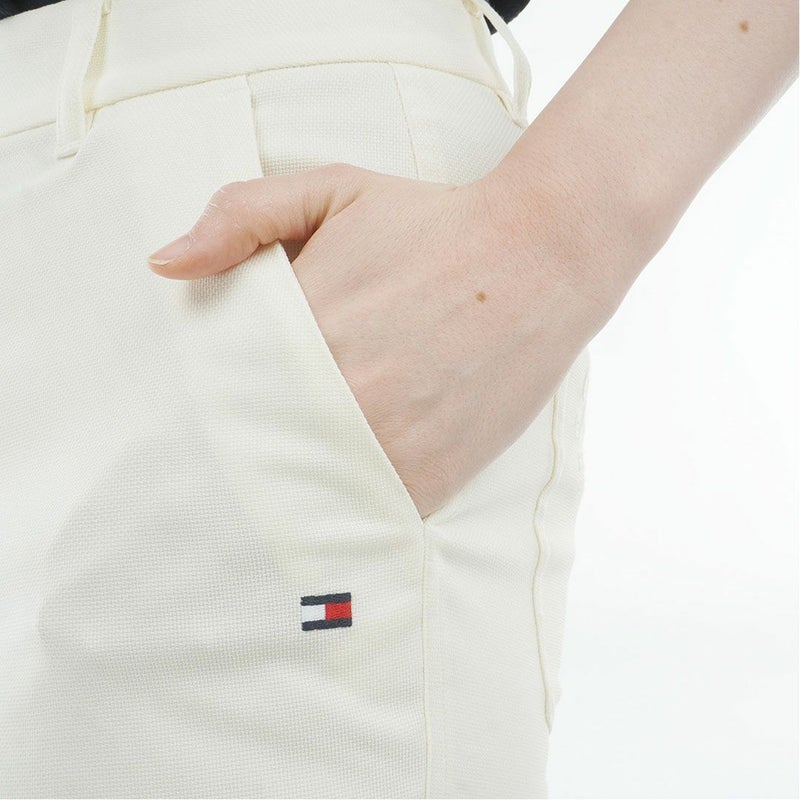 トミー ヒルフィガー ゴルフ TOMMY HILFIGER GOLF レディース パナマメッシュ 七分丈パンツ THLA626 オフホワイト