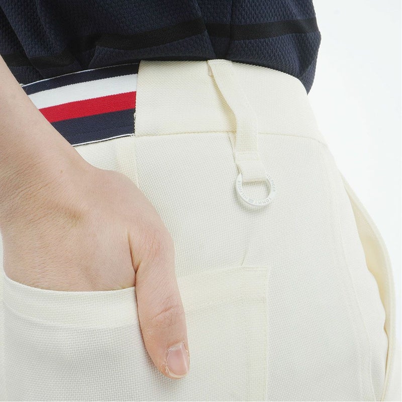 トミー ヒルフィガー ゴルフ TOMMY HILFIGER GOLF レディース パナマメッシュ 七分丈パンツ THLA626 オフホワイト