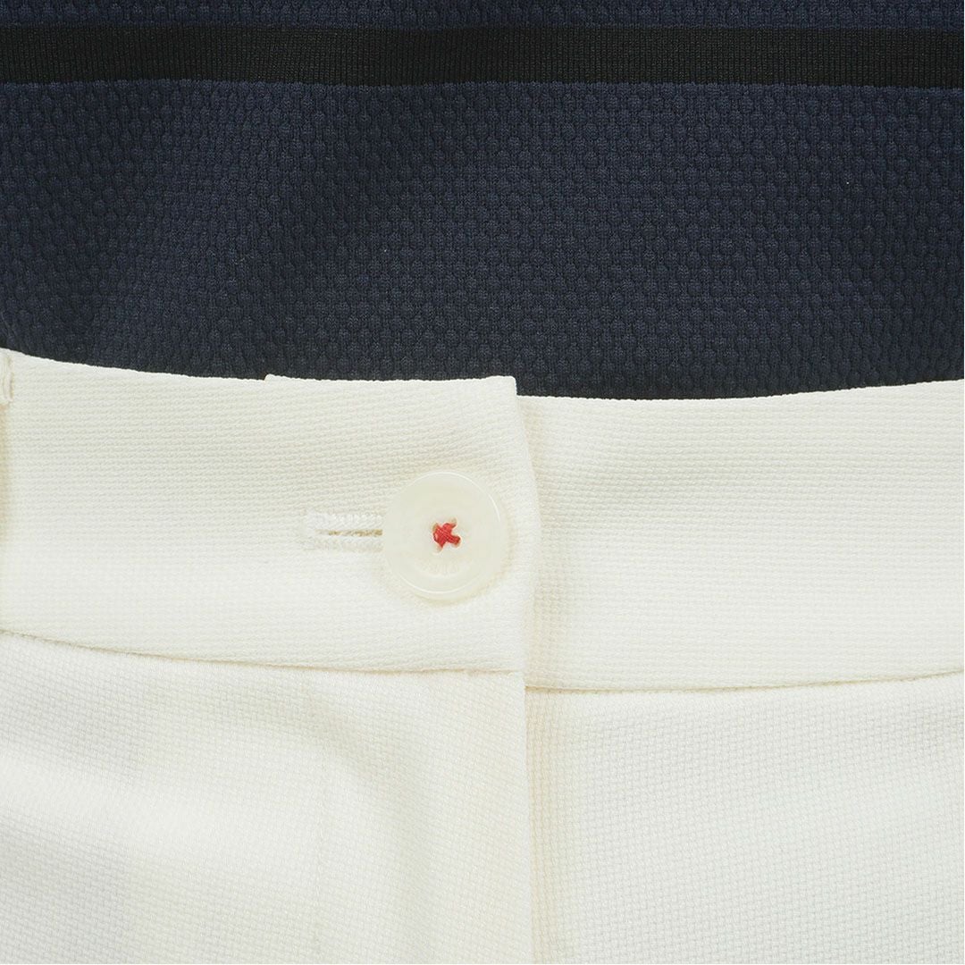 トミー ヒルフィガー ゴルフ TOMMY HILFIGER GOLF レディース パナマメッシュ 七分丈パンツ THLA626 オフホワイト