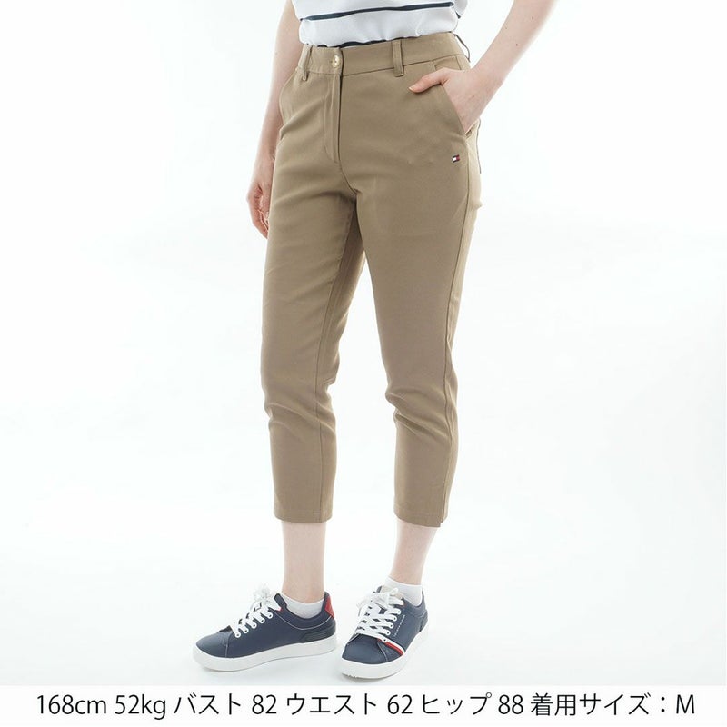 トミー ヒルフィガー ゴルフ TOMMY HILFIGER GOLF レディース パナマメッシュ 七分丈パンツ THLA626 ベージュ