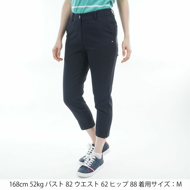 トミー ヒルフィガー ゴルフ TOMMY HILFIGER GOLF レディース パナマメッシュ 七分丈パンツ THLA626 ネイビー