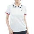 トミー ヒルフィガー ゴルフ TOMMY HILFIGER GOLF レディース ロゴジャカード ポロシャツ THLA627 ホワイト