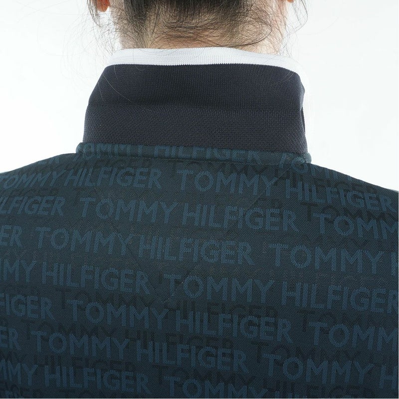 トミー ヒルフィガー ゴルフ TOMMY HILFIGER GOLF レディース ロゴジャカード ポロシャツ THLA627 ネイビー