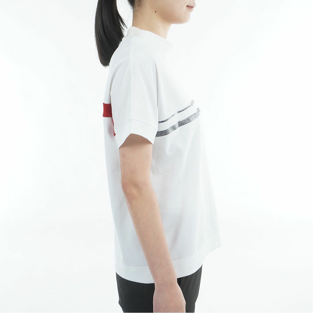 トミー ヒルフィガー ゴルフ TOMMY HILFIGER GOLF レディース ワッフルリラックス モックネックシャツ THLA628 ホワイト