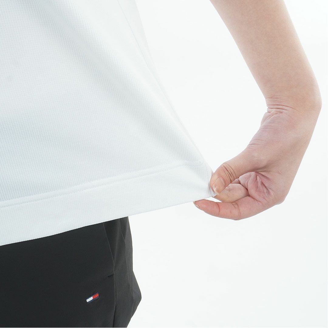 トミー ヒルフィガー ゴルフ TOMMY HILFIGER GOLF レディース ワッフルリラックス モックネックシャツ THLA628 ホワイト