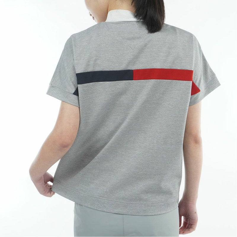 トミー ヒルフィガー ゴルフ TOMMY HILFIGER GOLF レディース ワッフルリラックス モックネックシャツ THLA628 グレー