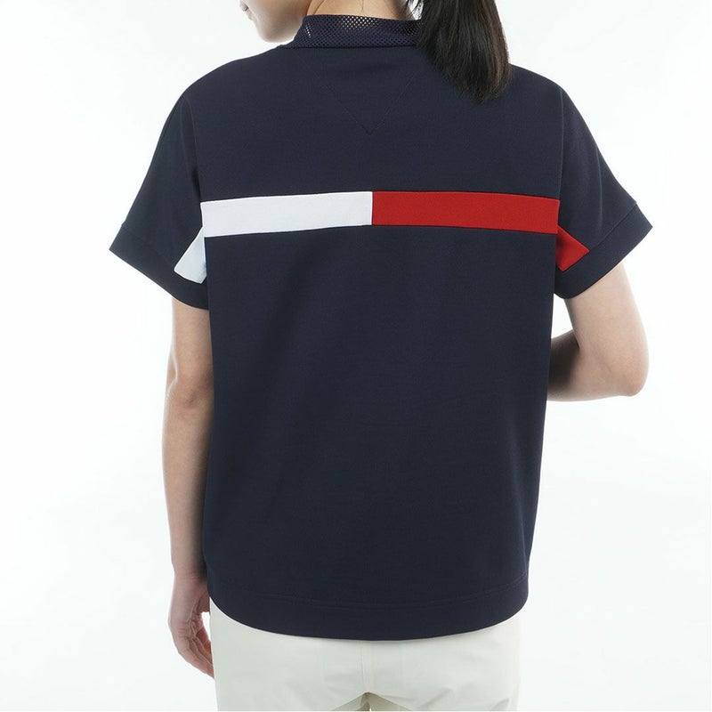 トミー ヒルフィガー ゴルフ TOMMY HILFIGER GOLF レディース ワッフルリラックス モックネックシャツ THLA628 ネイビー