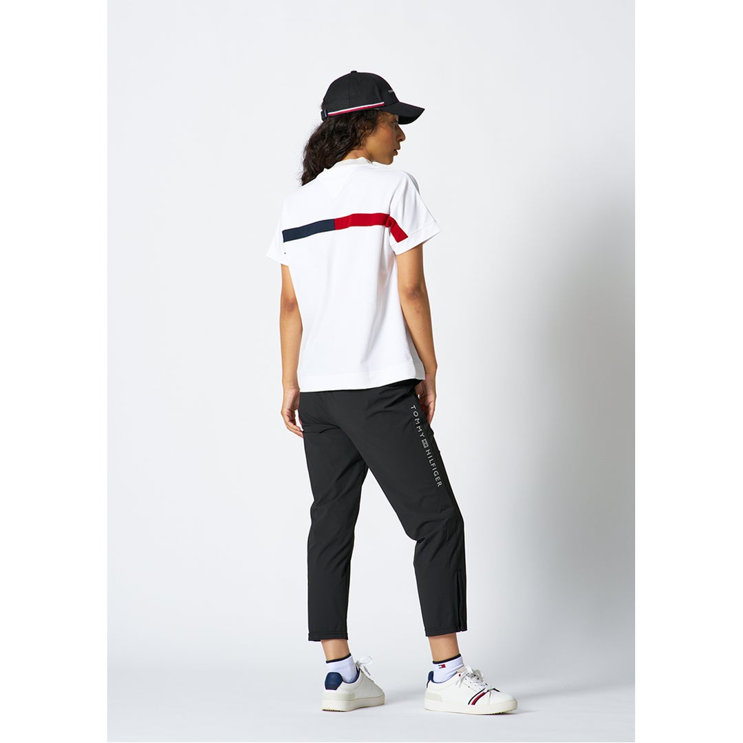 トミー ヒルフィガー ゴルフ TOMMY HILFIGER GOLF レディース ワッフルリラックス モックネックシャツ THLA628 ホワイト