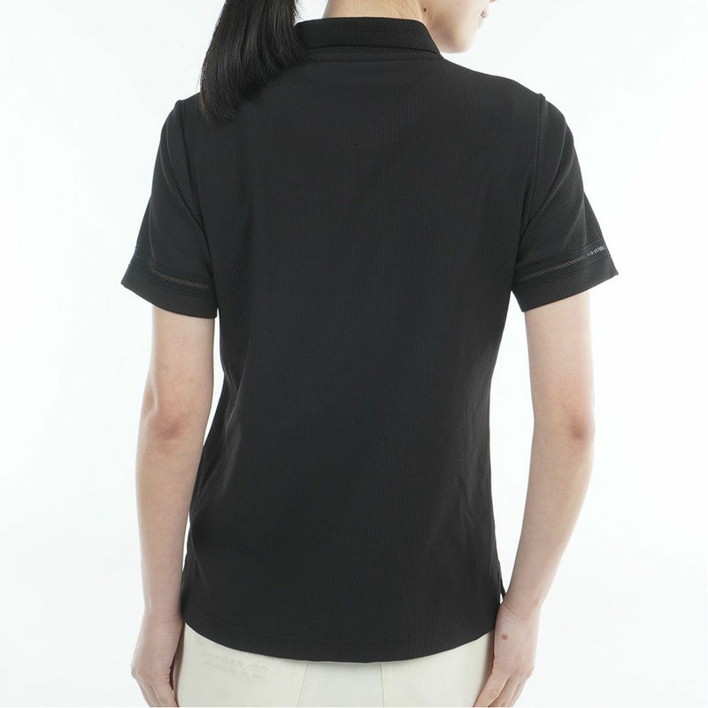 トミー ヒルフィガー ゴルフ TOMMY HILFIGER GOLF レディース ストレッチコードピケ ポロシャツ THLA629 ブラック