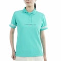 トミー ヒルフィガー ゴルフ TOMMY HILFIGER GOLF レディース ストレッチコードピケ ポロシャツ THLA629 ブルーグリーン