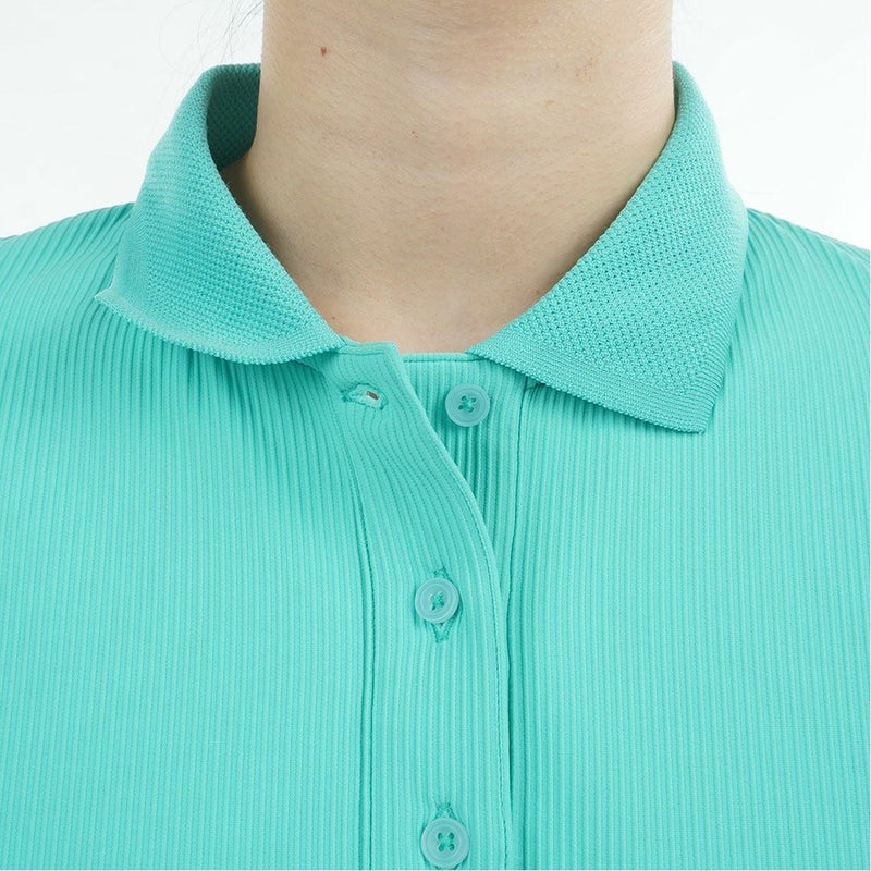 トミー ヒルフィガー ゴルフ TOMMY HILFIGER GOLF レディース ストレッチコードピケ ポロシャツ THLA629 ブルーグリーン