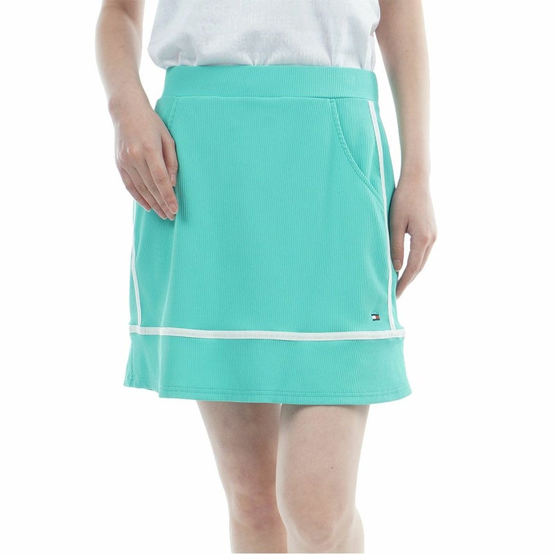 トミー ヒルフィガー ゴルフ TOMMY HILFIGER GOLF レディース ストレッチコードピケ スカート THLA632 ブルーグリーン
