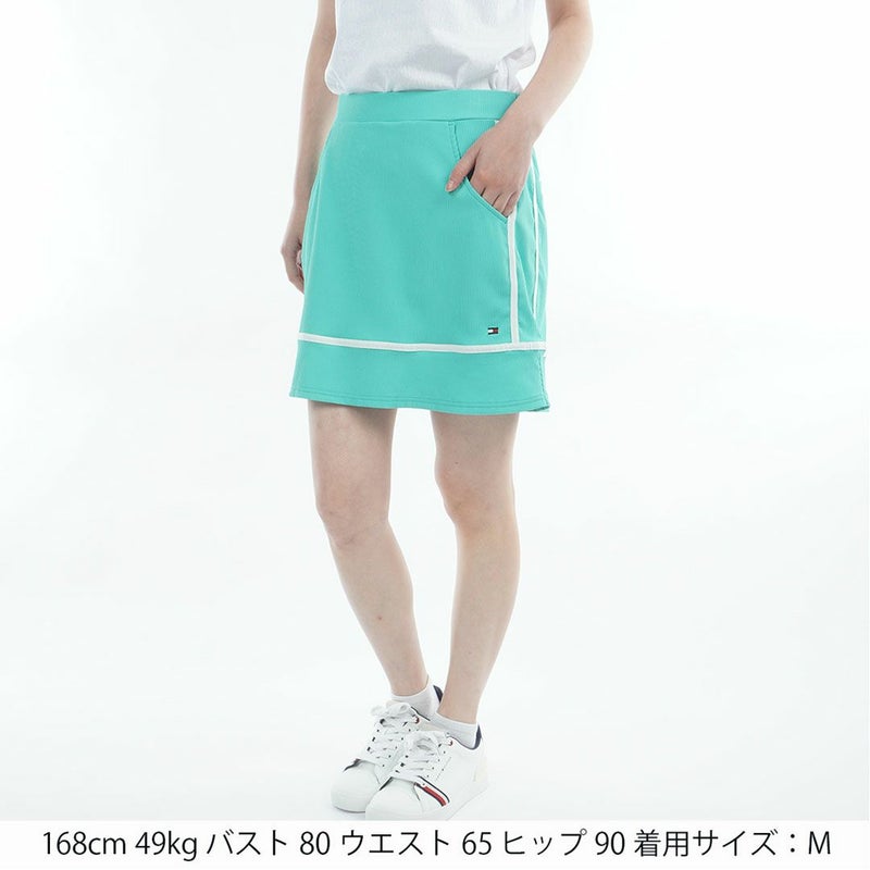 トミー ヒルフィガー ゴルフ TOMMY HILFIGER GOLF レディース ストレッチコードピケ スカート THLA632 ブルーグリーン