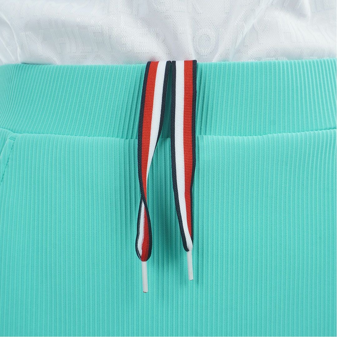 トミー ヒルフィガー ゴルフ TOMMY HILFIGER GOLF レディース ストレッチコードピケ スカート THLA632 ブルーグリーン