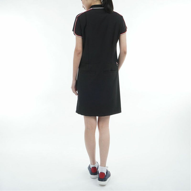 Tommy Hilfiger Golf トミーヒルフィガーゴルフ レディース ゴルフウェア 半袖 ワンピース ブラック 詳細2