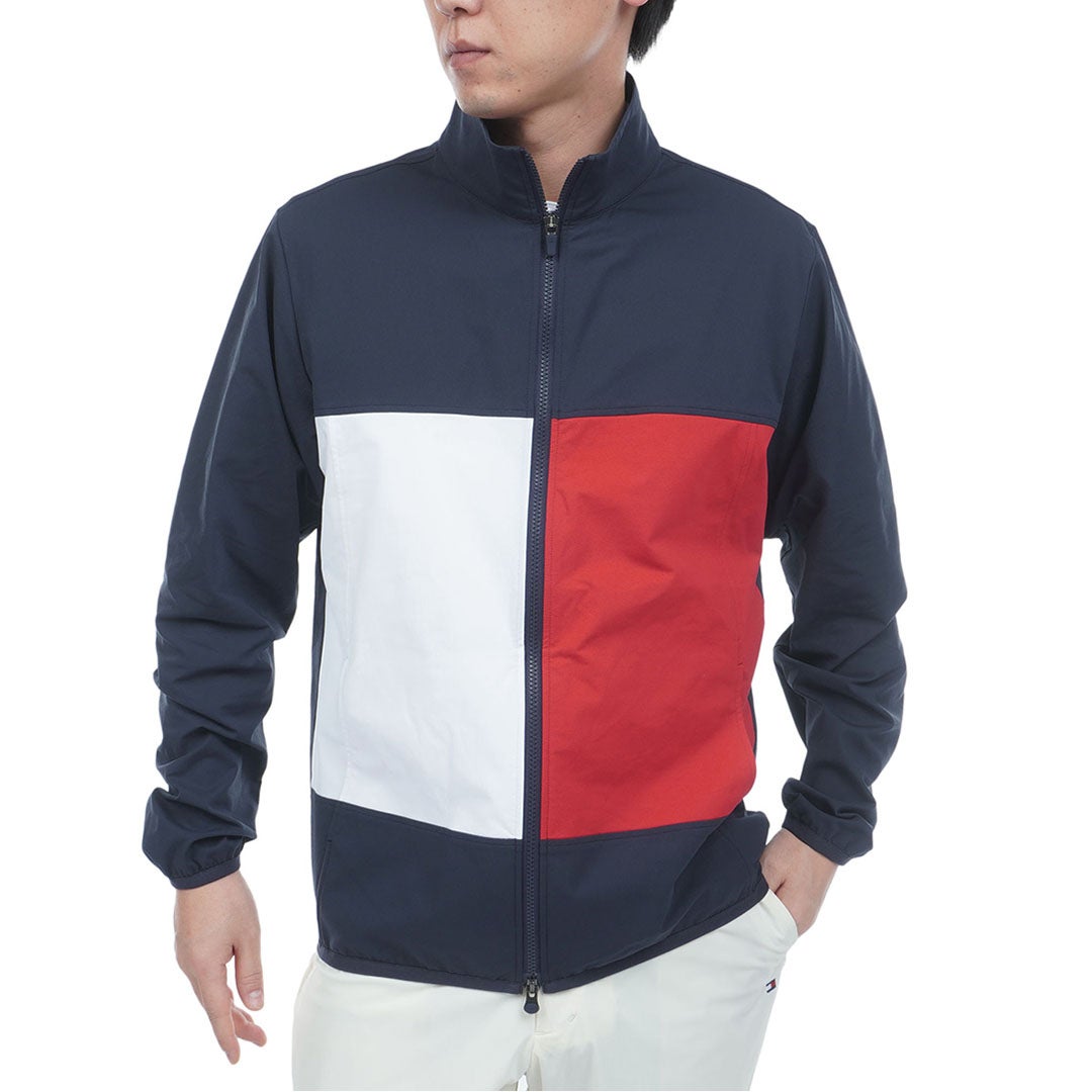 トミーヒルフィガーゴルフ Tommy Hilfiger Golf メンズ ウィンドジャケット THMA601 ネイビー