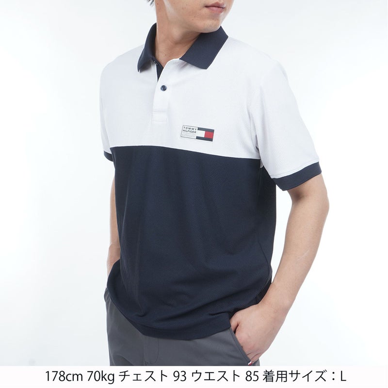 TommyHilfigerGolf トミー ヒルフィガー メンズ 半袖ポロシャツ ホワイト 詳細1