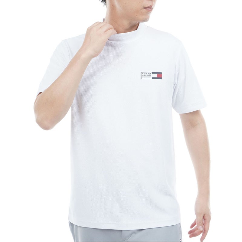TommyHilfigerGolf トミー ヒルフィガー メンズ 半袖モックネックシャツ THMA603 ホワイト