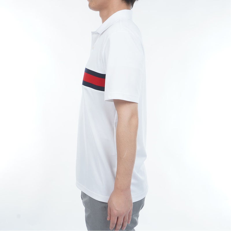 トミー ヒルフィガー ゴルフ TOMMY HILFIGER GOLF メンズ フラッグロゴ 半袖ポロシャツ THMA604 ホワイト