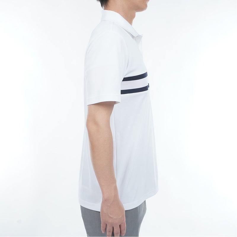 トミー ヒルフィガー ゴルフ TOMMY HILFIGER GOLF メンズ フラッグロゴ 半袖ポロシャツ THMA604 ホワイト