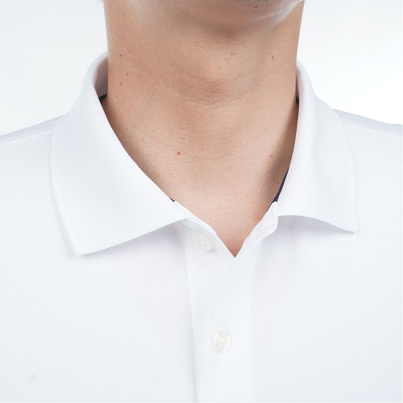 トミー ヒルフィガー ゴルフ TOMMY HILFIGER GOLF メンズ フラッグロゴ 半袖ポロシャツ THMA604 ホワイト