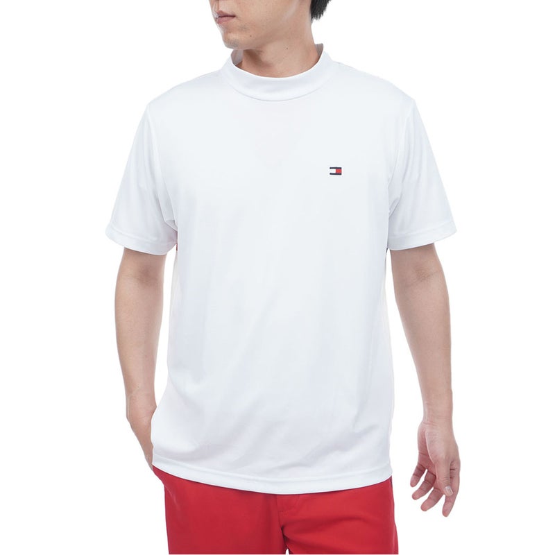 トミー ヒルフィガー ゴルフ TOMMY HILFIGER GOLF メンズ ハイブリッド 半袖モックシャツ THMA605 ホワイト